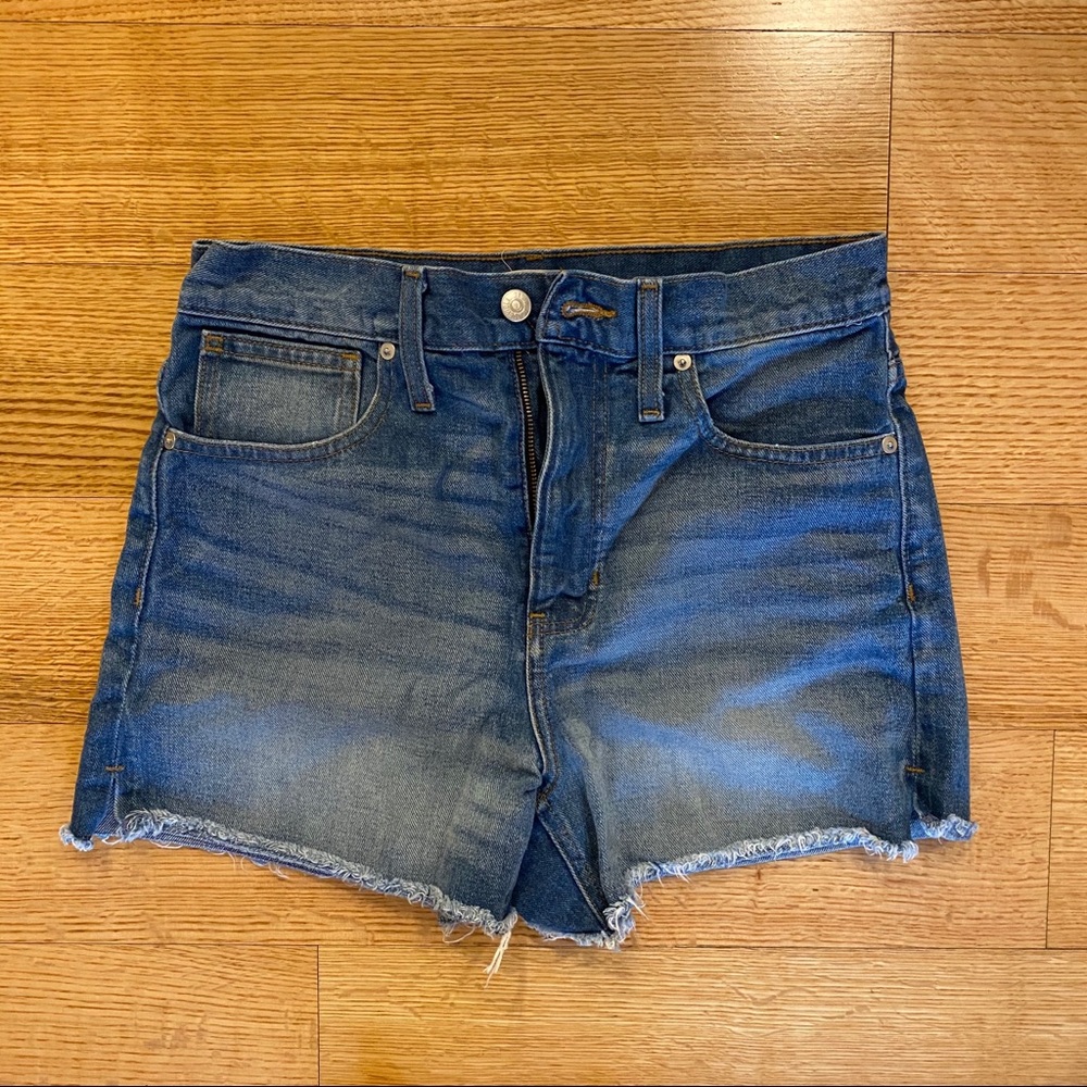 Madewell High Rose Denim Shorts